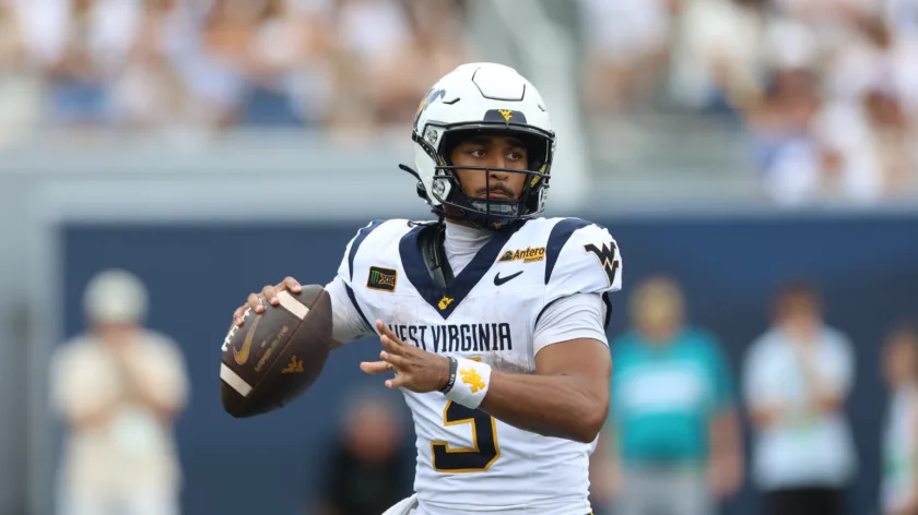 WVU Quarterback Michael Hawkins Showed Confidence In First Start, Learning From Good And Bad